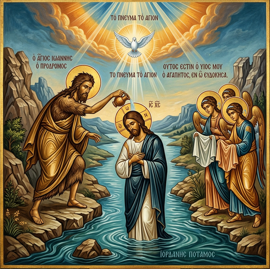 St. John baptizing Jesus Christ