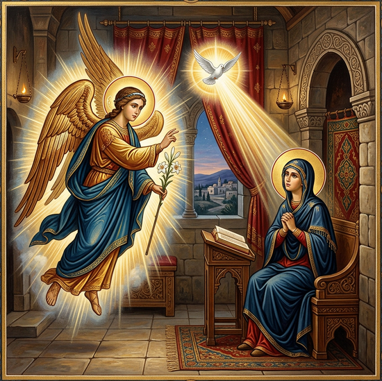 The Annunciation to the Virgin Mary