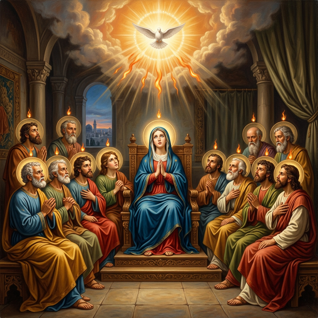 The Virgin Mary at Pentecost